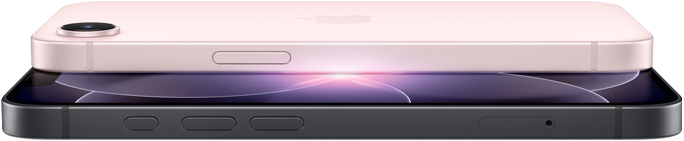 iPhone 17e horizontal rosa y negro